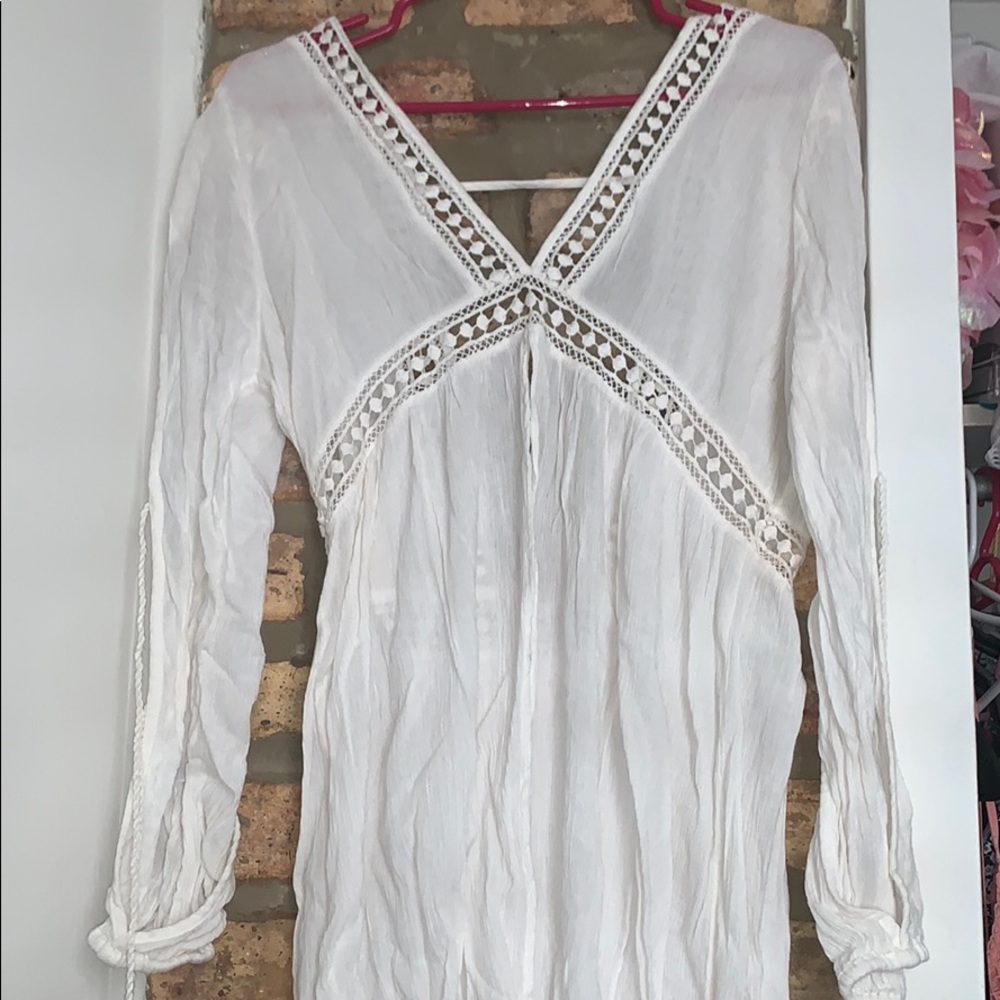 White Swimsuit Cover Up